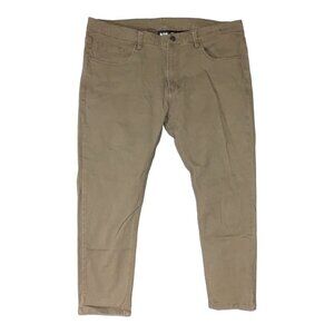 NWOT U-510 Under 510 Pants Mens 36x26 Tan Olive Stretch Chino Slim Straight